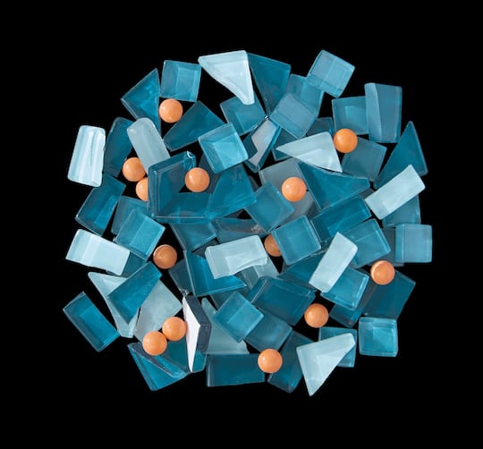 Teal & Orange Mosaic Vase Kit by Make Market®